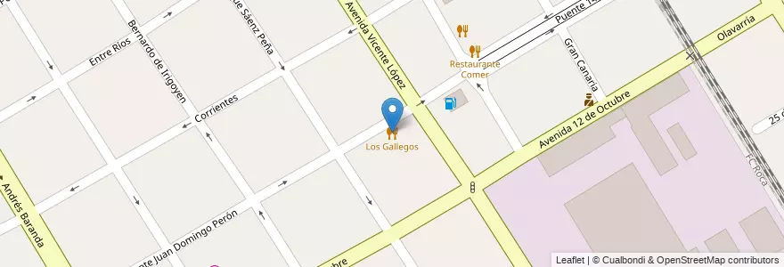 Mapa de ubicacion de Los Gallegos en Arjantin, Buenos Aires, Partido De Quilmes, Quilmes.