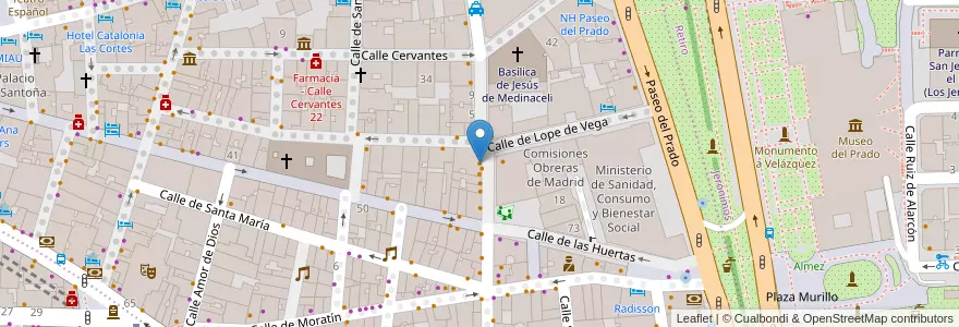 Mapa de ubicacion de Los Gatos en إسبانيا, منطقة مدريد, منطقة مدريد, Área Metropolitana De Madrid Y Corredor Del Henares, مدريد.