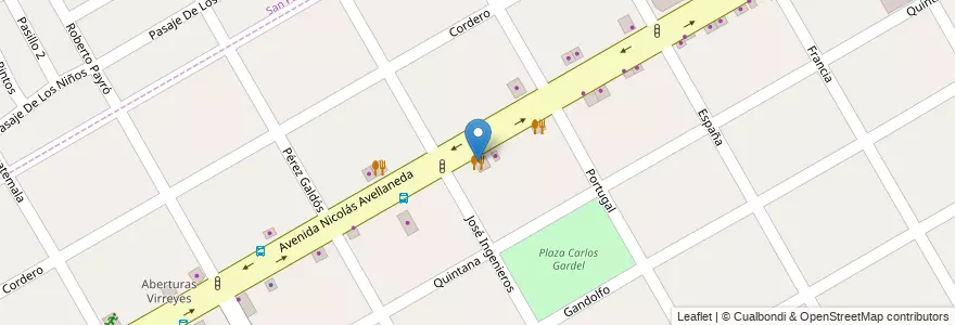 Mapa de ubicacion de Los Hermanos en Arjantin, Buenos Aires, Partido De San Fernando, Victoria.
