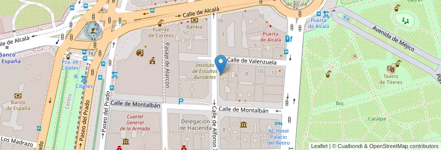 Mapa de ubicacion de Los Jerónimos en Espanha, Comunidade De Madrid, Comunidade De Madrid, Área Metropolitana De Madrid Y Corredor Del Henares, Madrid.