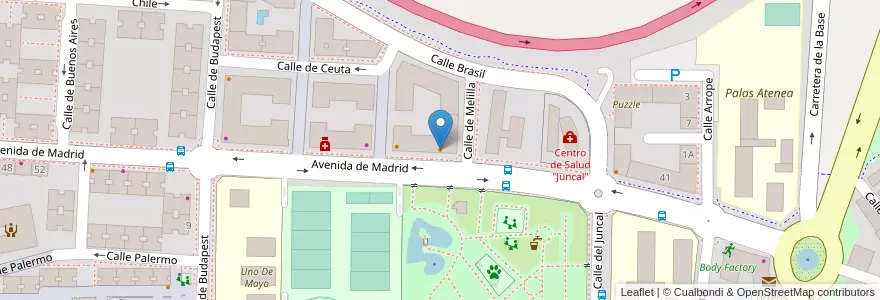 Mapa de ubicacion de Los Juncales en إسبانيا, منطقة مدريد, منطقة مدريد, Área Metropolitana De Madrid Y Corredor Del Henares, Torrejón De Ardoz.