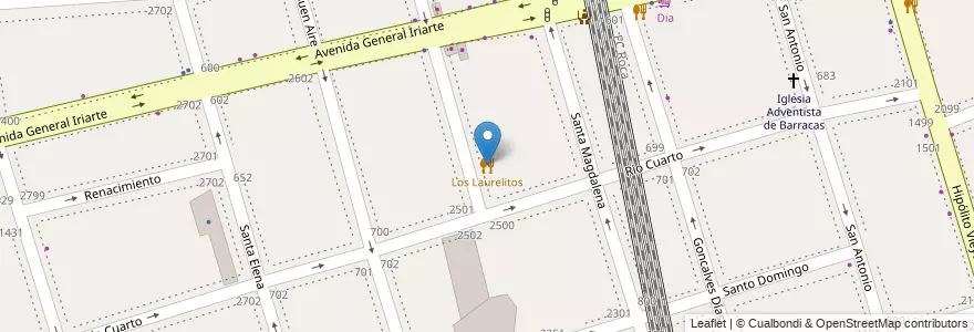 Mapa de ubicacion de Los Laurelitos, Barracas en Argentinië, Ciudad Autónoma De Buenos Aires, Partido De Avellaneda, Comuna 4, Buenos Aires.