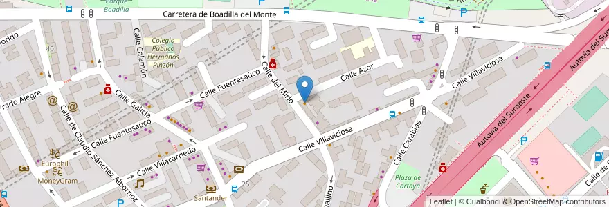 Mapa de ubicacion de Los Lobos en إسبانيا, منطقة مدريد, منطقة مدريد, Área Metropolitana De Madrid Y Corredor Del Henares, مدريد.