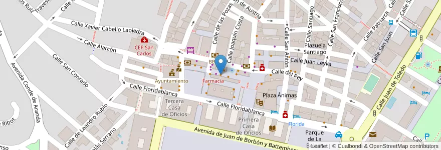 Mapa de ubicacion de Los Mariscos en Испания, Мадрид, Мадрид, Cuenca Del Guadarrama, San Lorenzo De El Escorial.
