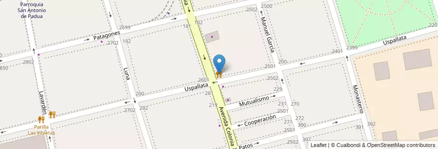 Mapa de ubicacion de Los Nenes, Parque Patricios en Argentinië, Ciudad Autónoma De Buenos Aires, Comuna 4, Buenos Aires.