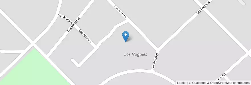 Mapa de ubicacion de Los Nogales en Argentinië, Buenos Aires, Partido De Malvinas Argentinas, Los Polvorines.