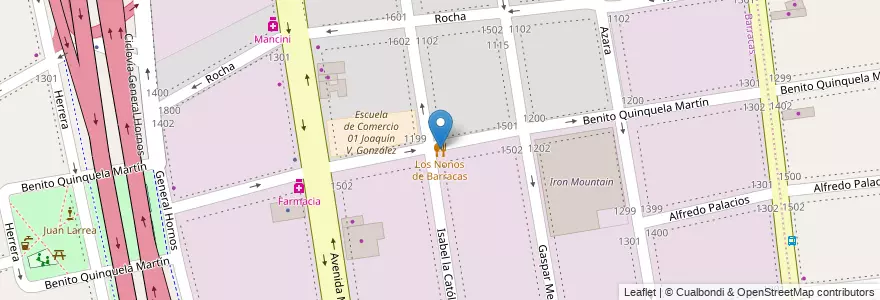 Mapa de ubicacion de Los Nonos de Barracas, Barracas en 阿根廷, Ciudad Autónoma De Buenos Aires, Comuna 4, 布宜诺斯艾利斯.