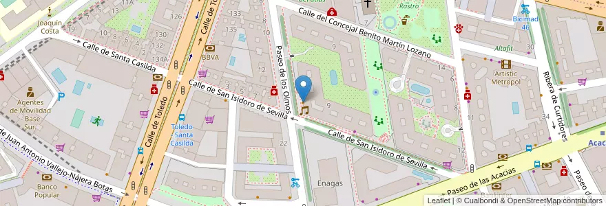 Mapa de ubicacion de Los Olmos en España, Comunidad De Madrid, Comunidad De Madrid, Área Metropolitana De Madrid Y Corredor Del Henares, Madrid.