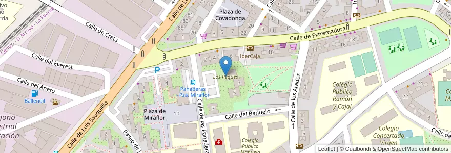 Mapa de ubicacion de Los Peques en 스페인, Comunidad De Madrid, Comunidad De Madrid, Área Metropolitana De Madrid Y Corredor Del Henares, Fuenlabrada.
