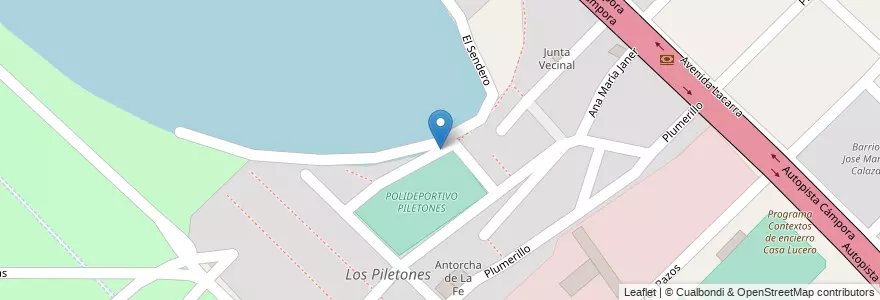 Mapa de ubicacion de Los Piletones, Villa Soldati en Arjantin, Ciudad Autónoma De Buenos Aires, Buenos Aires, Comuna 8.