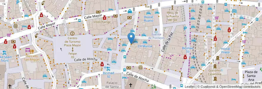 Mapa de ubicacion de Los Pinchitos en إسبانيا, منطقة مدريد, منطقة مدريد, Área Metropolitana De Madrid Y Corredor Del Henares, مدريد.