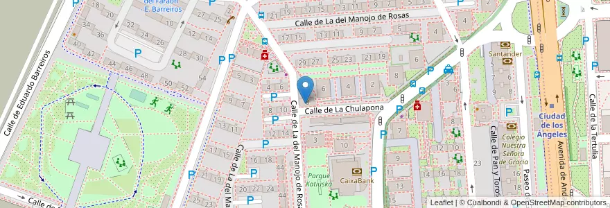 Mapa de ubicacion de Los Pitufos en Spanje, Comunidad De Madrid, Comunidad De Madrid, Área Metropolitana De Madrid Y Corredor Del Henares, Madrid.