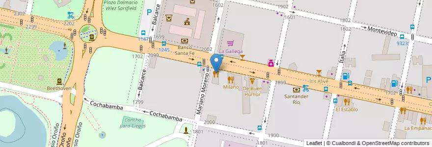 Mapa de ubicacion de Los Potrillos en 아르헨티나, Santa Fe, Departamento Rosario, Municipio De Rosario, 로사리오.