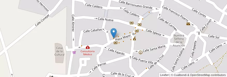 Mapa de ubicacion de Los Puris en إسبانيا, إكستريمادورا, قصرش, Tajo-Salor, Malpartida De Cáceres.