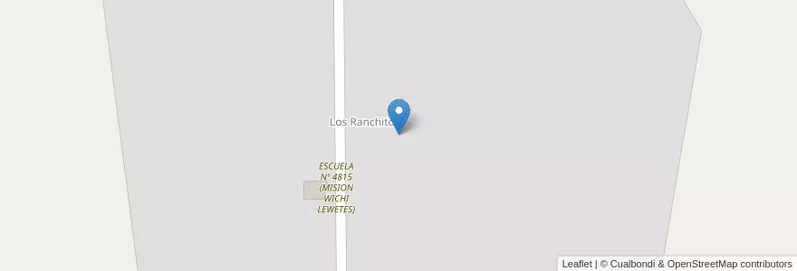 Mapa de ubicacion de Los Ranchitos - Mision Lewetes en الأرجنتين, Salta, Rivadavia, Municipio De Rivadavia Banda Norte.