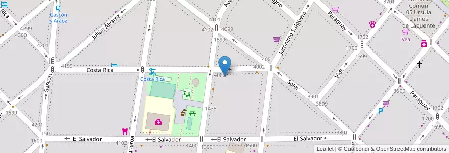 Mapa de ubicacion de Los Remanseros, Palermo en 阿根廷, Ciudad Autónoma De Buenos Aires, 布宜诺斯艾利斯, Comuna 14.