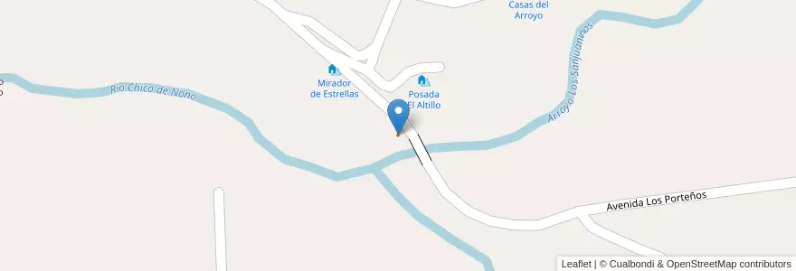 Mapa de ubicacion de Los Remansos en 阿根廷, Córdoba, Departamento San Alberto, Municipio De Nono, Pedanía Nono.