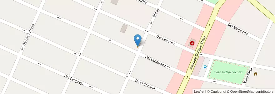 Mapa de ubicacion de Los Troncos en Argentina, Buenos Aires, Partido De Pinamar.