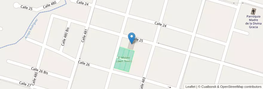 Mapa de ubicacion de Los Troncos Fútbol 5, Gonnet en アルゼンチン, ブエノスアイレス州, Partido De La Plata, Manuel B. Gonnet, City Bell.