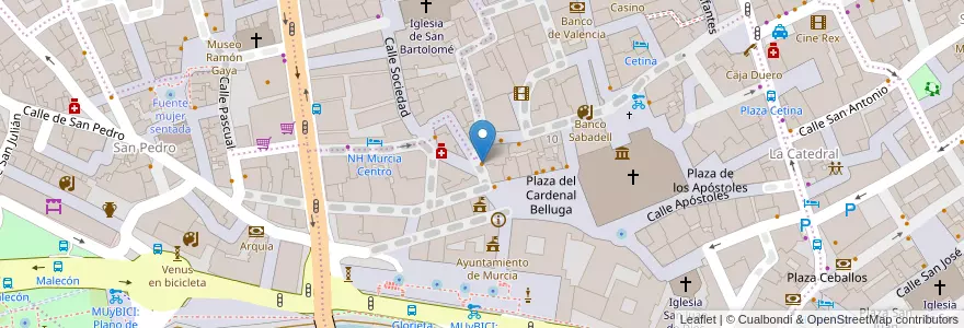 Mapa de ubicacion de Los Zagales en Spanje, Murcia, Murcia, Área Metropolitana De Murcia, Murcia.