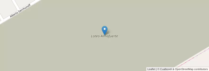 Mapa de ubicacion de Loteo Almafuerte en Arjantin, Buenos Aires, Partido De Almirante Brown, Glew.