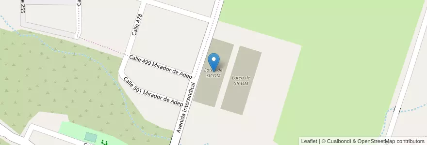 Mapa de ubicacion de Loteo de SICOM en Argentina, Jujuy, Departamento Doctor Manuel Belgrano, Municipio De San Salvador De Jujuy, Alto Comedero.