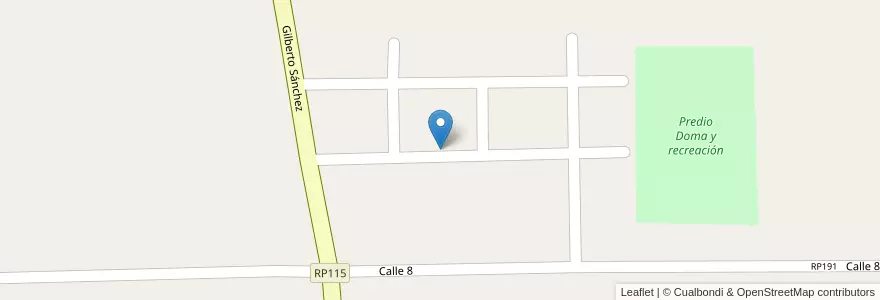 Mapa de ubicacion de Loteo Palmares en آرژانتین, San Juan, شیلی, 9 De Julio.