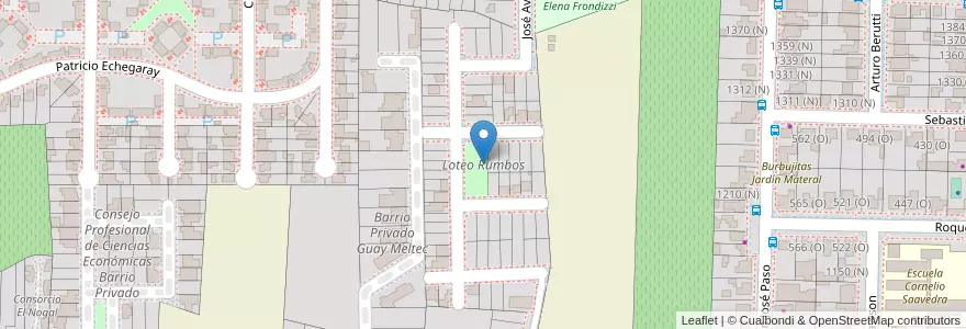 Mapa de ubicacion de Loteo Rumbos en Argentina, San Juan, Chile, Rivadavia.