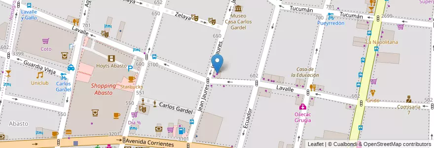 Mapa de ubicacion de Lotería de la Ciudad, Balvanera en آرژانتین, Ciudad Autónoma De Buenos Aires, Buenos Aires.