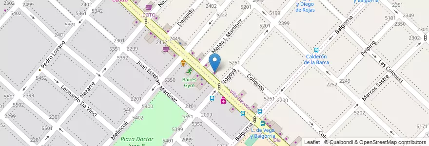 Mapa de ubicacion de Lotería de la Ciudad, Villa Devoto en آرژانتین, Ciudad Autónoma De Buenos Aires, Buenos Aires, Comuna 10.
