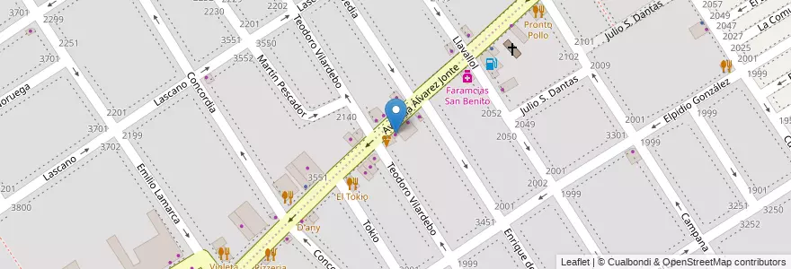 Mapa de ubicacion de Lotería de la Ciudad, Villa Santa Rita en 阿根廷, Ciudad Autónoma De Buenos Aires, 布宜诺斯艾利斯, Comuna 11.