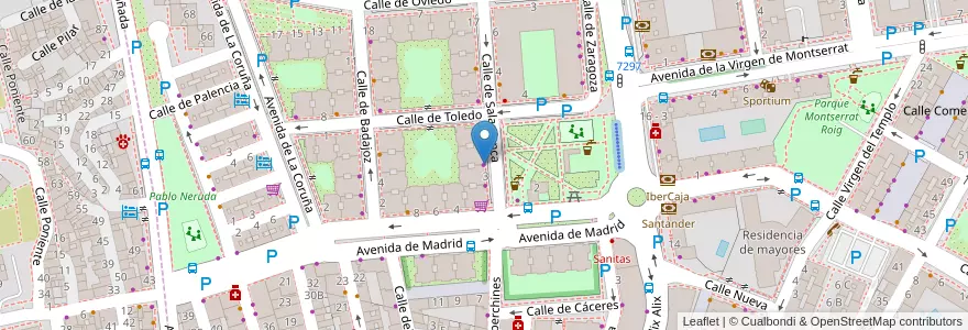 Mapa de ubicacion de Lotería en スペイン, マドリード州, Comunidad De Madrid, Área Metropolitana De Madrid Y Corredor Del Henares, San Fernando De Henares, Coslada.