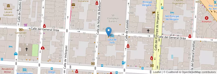 Mapa de ubicacion de Lots Coffee House en Испания, Мадрид, Мадрид, Área Metropolitana De Madrid Y Corredor Del Henares, Мадрид.