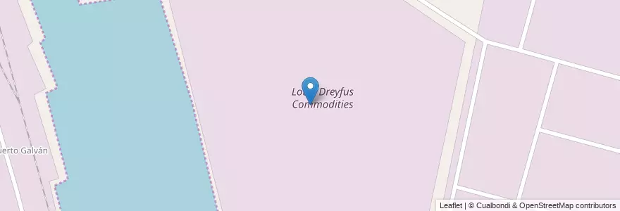 Mapa de ubicacion de Louis Dreyfus Commodities en アルゼンチン, ブエノスアイレス州, Partido De Bahía Blanca, Ingeniero White.
