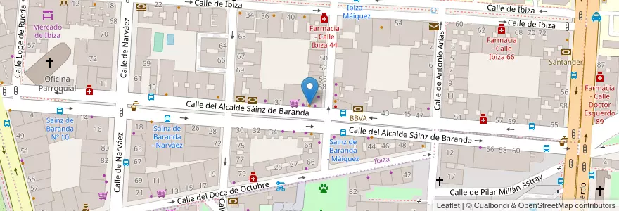 Mapa de ubicacion de Louisa’s Bakery en Sepanyol, Comunidad De Madrid, Comunidad De Madrid, Área Metropolitana De Madrid Y Corredor Del Henares, Madrid.