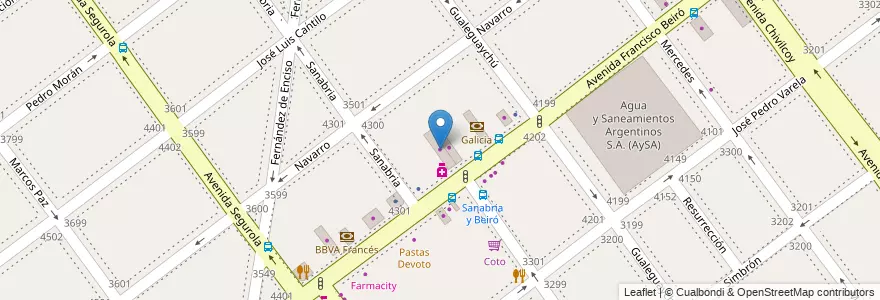 Mapa de ubicacion de Lourido, Villa Devoto en Argentinië, Ciudad Autónoma De Buenos Aires, Buenos Aires, Comuna 11.