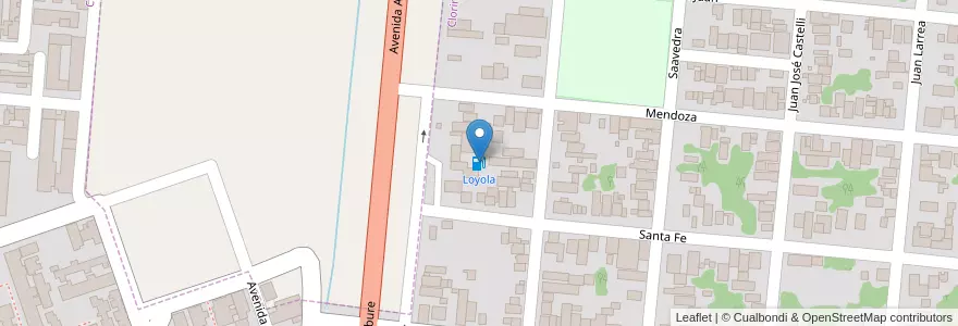 Mapa de ubicacion de Loyola en الأرجنتين, Formosa, Departamento Pilcomayo, Municipio De Clorinda, Clorinda.