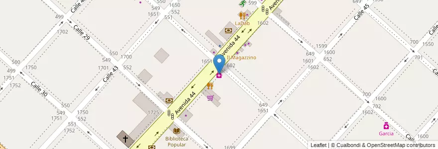 Mapa de ubicacion de Lozdan S.C.S., Casco Urbano en Argentinië, Buenos Aires, Partido De La Plata, La Plata.