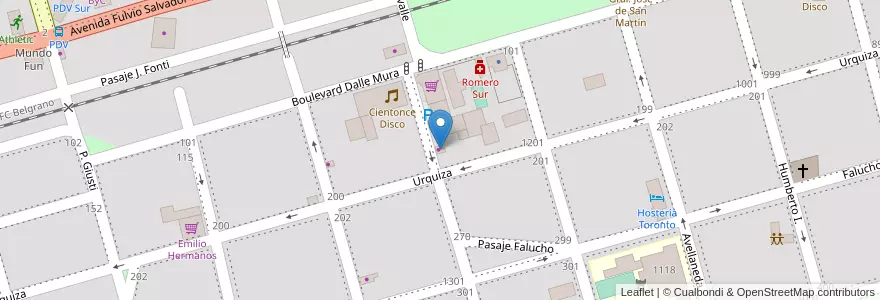 Mapa de ubicacion de LPN Fotografía en الأرجنتين, Córdoba, Departamento San Justo, Municipio Arroyito, Pedanía Arroyito, Arroyito.