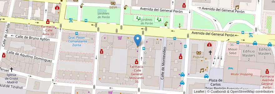Mapa de ubicacion de Lúbora en Испания, Мадрид, Мадрид, Área Metropolitana De Madrid Y Corredor Del Henares, Мадрид.
