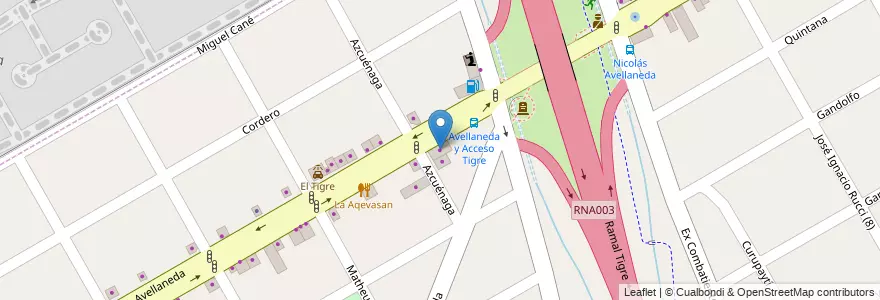 Mapa de ubicacion de Lubricantes en アルゼンチン, ブエノスアイレス州, Partido De San Fernando, Victoria.