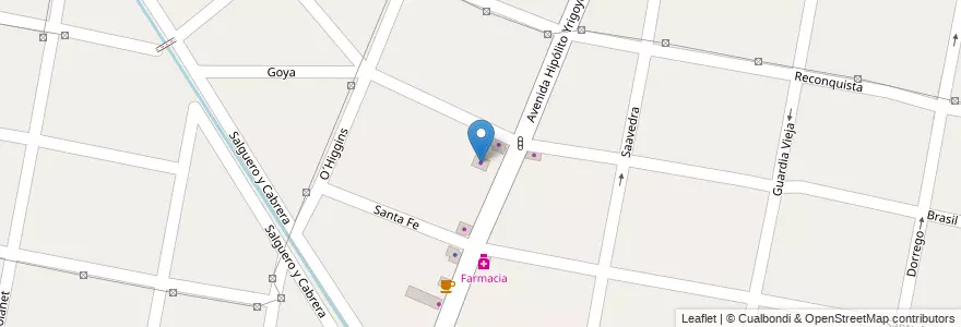Mapa de ubicacion de Lubricentro en アルゼンチン, ブエノスアイレス州, Partido De Merlo, Merlo.