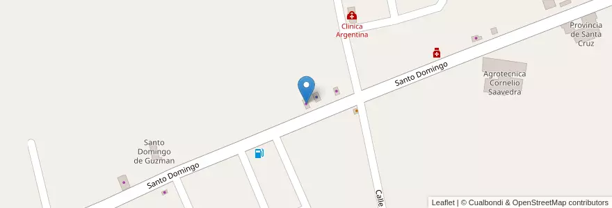 Mapa de ubicacion de Lubricentro en Argentina, San Juan, Cile, Iglesia.