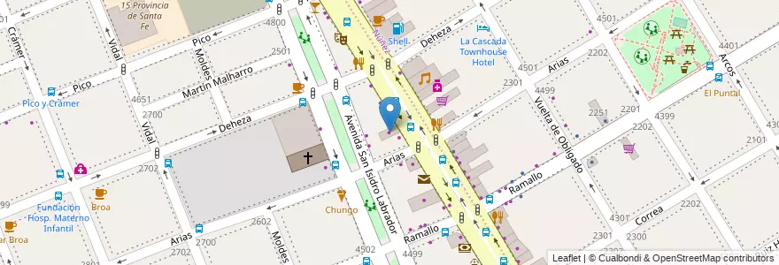 Mapa de ubicacion de Lubricentro Cabildo, Saavedra en Argentinië, Ciudad Autónoma De Buenos Aires, Buenos Aires, Comuna 13.