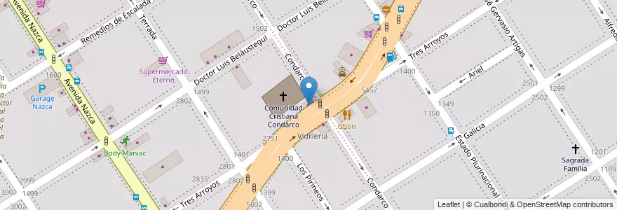 Mapa de ubicacion de Lubricentro Car's, Villa Santa Rita en Argentinië, Ciudad Autónoma De Buenos Aires, Buenos Aires.