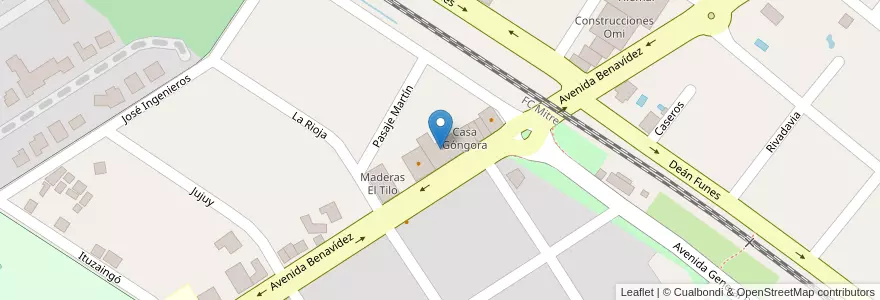 Mapa de ubicacion de Lubricentro Lava autos en Arjantin, Buenos Aires, Partido De Tigre, Benavídez.