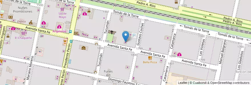 Mapa de ubicacion de Lubricentro Santa Fe en Arjantin, Santa Fe, Departamento Rosario, Municipio De Funes, Funes.