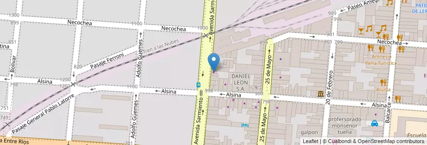 Mapa de ubicacion de Lubricentro en Аргентина, Сальта, Capital, Municipio De Salta, Salta.