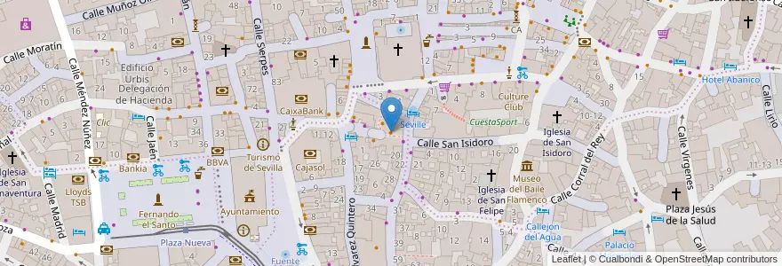 Mapa de ubicacion de Lucas city en Espanha, Andaluzia, Sevilla, Sevilla.