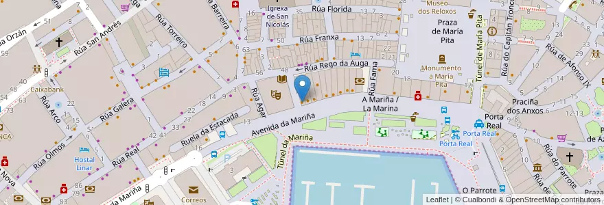 Mapa de ubicacion de Luchana en Espanha, Galiza, A Corunha, A Coruña, A Corunha.